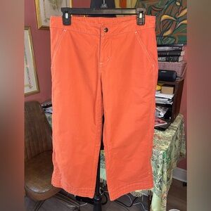 Kuhl Kuhldry orange capri outdoor pants. Size Small. Retail $120